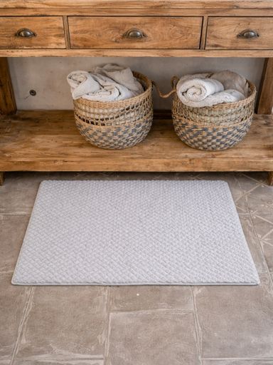 ALFOMBRA BAÑO TEDDY - GRIS