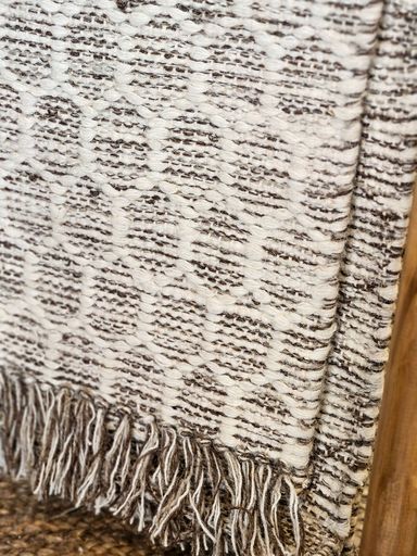ALFOMBRA BEIGE/BLANCO LANA 150X240