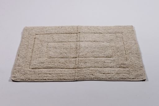 ALFOMBRA DE BAÑO RECTÁNGULOS CONCÉNTRICOS NATURAL