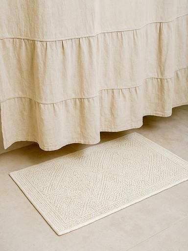 ALFOMBRA JACARD NATURAL 45X60 CM
