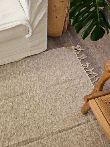 ALFOMBRA JASPEADA BEIGE 150X200 CM