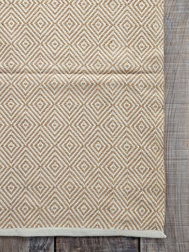 ALFOMBRA MILAN BLANCO Y CAMEL 120X180CM