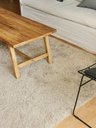ALFOMBRA PELO LARGO BEIGE 200X200