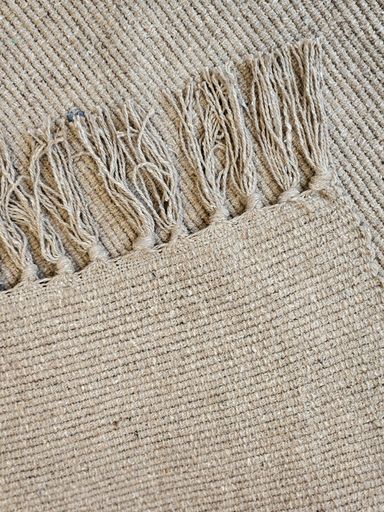 ALFOMBRA TRAMADO ROMBOS BEIGE 70X140 CM