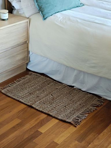 [AAF034] ALFOMBRA YUTE CON FLECOS 50X80 CM