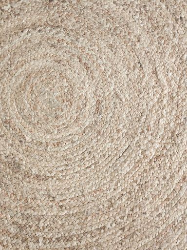 ALFOMBRA YUTE REDONDA 90 CM DIAMETRO