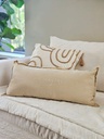 ALMOHADON CON RELLENO IMAGINE BORDADO ARENA - 35X7