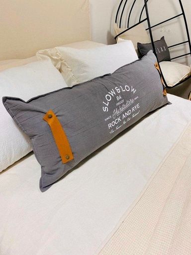 ALMOHADON CON RELLENO INDUSTRIAL - 40X100 GRIS