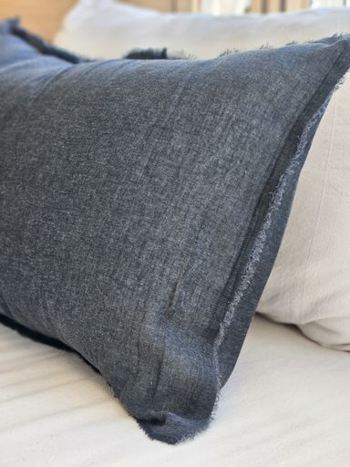 ALMOHADON GASA CON RELLENO - GRIS JASPEADO 50X50