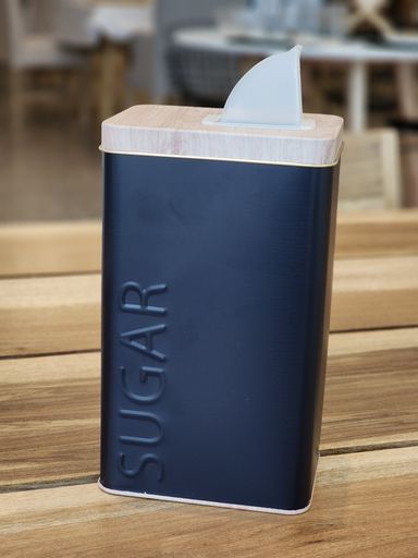 AZUCARERA NORDICA RECTANGULAR NEGRO