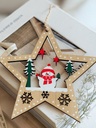 Adorno Colgante Estrella Snowman