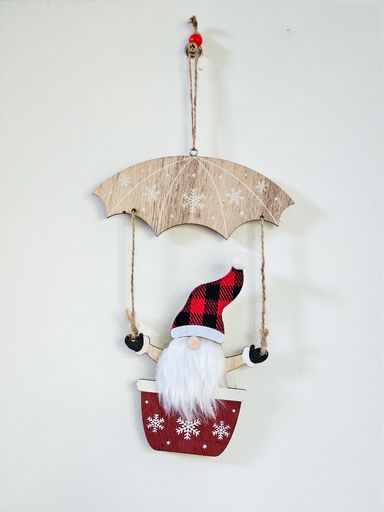 [AAH311] Adorno Papa Noel Paracaidas