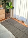 Alfombra Diagonales Zigzag Negro 120x180 cm