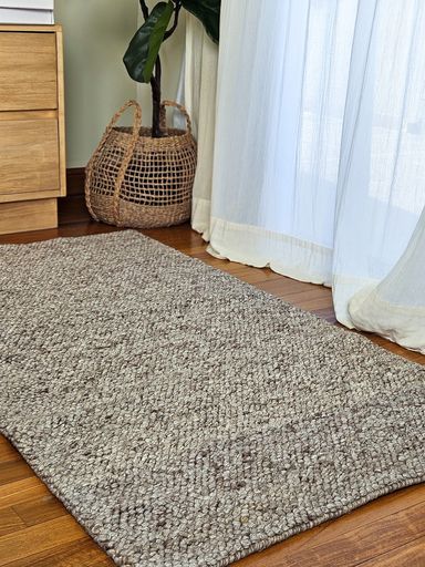 [AAH122] Alfombra Popcorn Beige 80x140 cm