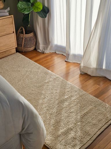 [AAH095] Alfombra Popcorn Ivory 80x180 cm