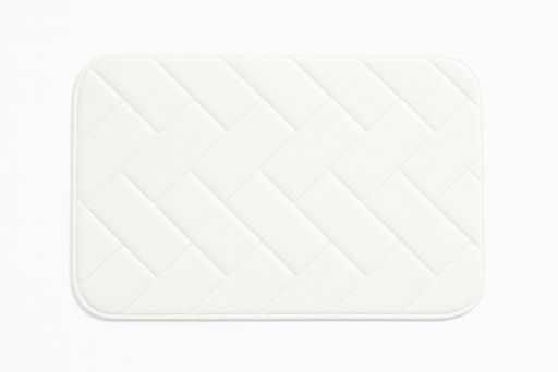 [AAH035] Alfombra de baño ladrillos 40x60 cm - Blanco