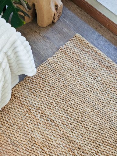 [AAH112] Alfombra de yute nudo romboide 200x300 cm