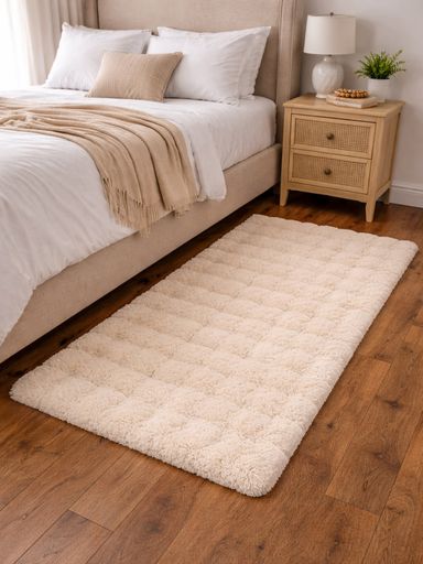 [AAH606] Alfombra lisa con globos natural 60x120