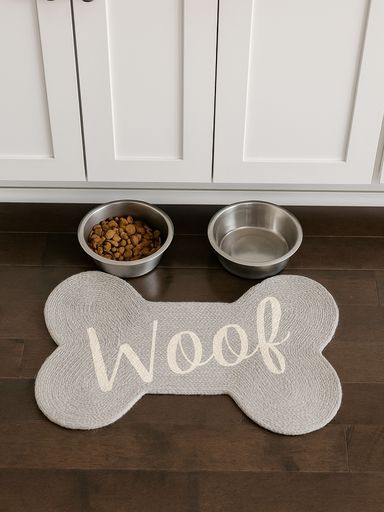 Alfombra woof gris claro 40x60 cm
