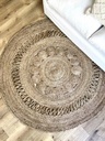 Alfombra yute redonda marbella 90cm