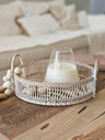 BANDEJA BEIRUT OFF WHITE GRANDE 40X8 CM