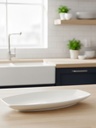 BANDEJA RECTANGULAR CERAMICA 29X12CM