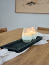 BANDEJA RECTANGULAR DECO KIRI NEGRO