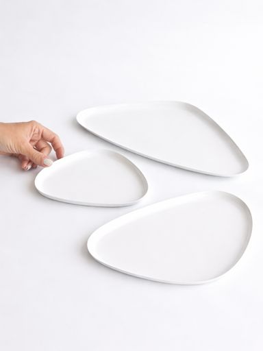 BANDEJA TRIANGULAR WHITE GRANDE