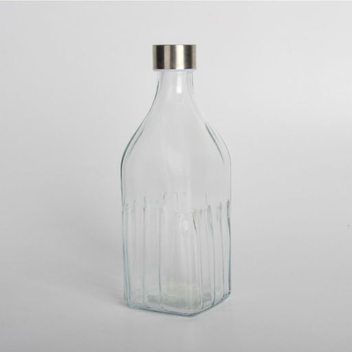[AAC139.0] BOTELLA DE VIDRIO CON TAPA ACERO