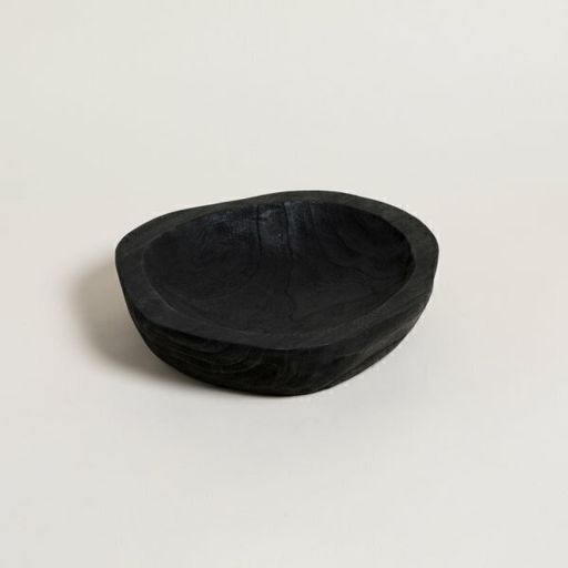 BOWL BAJO DECO BOIS NEGRO 6X31