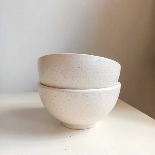 BOWL CERES S BLANCO JASPEADO MATE