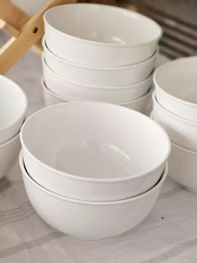 BOWL LISO CERAMICA WHITE 20X9CM