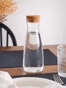 Botella de borosilicato con tapa de corcho 900ML