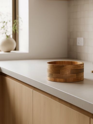 [AAH191] Bowl recto de madera de acacia 2400ML