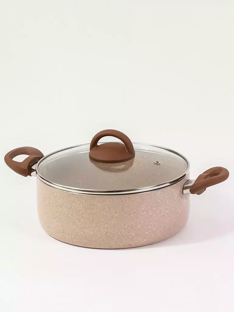 CACEROLA 26 CM JENA INDUCCION BEIGE
