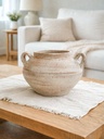 CALDERO CON ASAS White washed