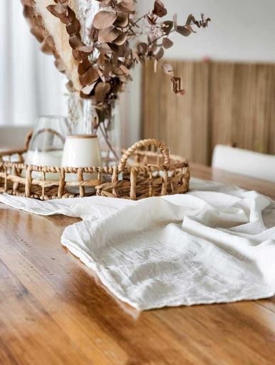 CAMINO DE MESA GASA OFF WHITE- 200X70