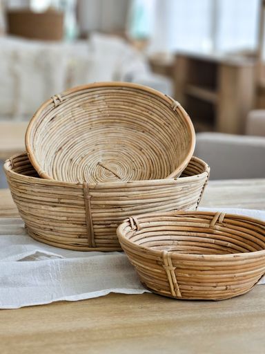 CANASTA DE RATTAN ECUADOR CHICA
