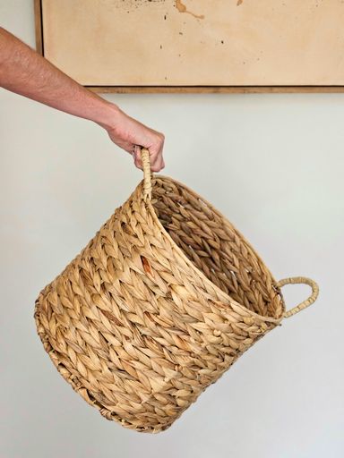 CANASTO CON ASAS 35X31CM GOURD GRASS