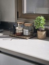 CANASTO NEGRO CON ASAS BASE BAMBOO