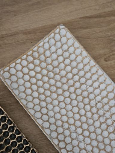 CENTRO DE MESA RECTANGULAR MDF 34X13 CM BLANCO