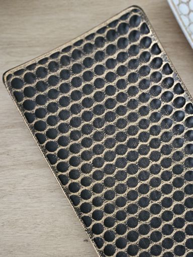 CENTRO DE MESA RECTANGULAR MDF 34X13 CM NEGRO