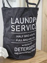 CESTO DE ROPA LAUNDRY SERVICE NEGRO