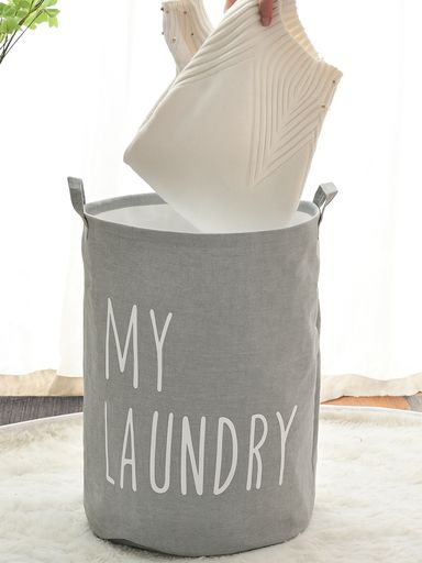 CESTO DE ROPA MY LAUNDRY - GRIS
