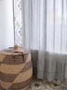 CORTINA DE BAÑO OLIVIA GRIS PERLA