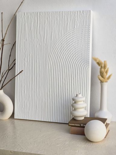 CUADRO CHANDRA I COLOR BLANCO 50X70