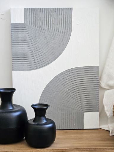 CUADRO CHANDRA II COLOR GRIS 50X70