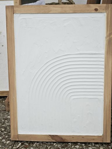 CUADRO INDIRA CON MARCO MADERA 30X40