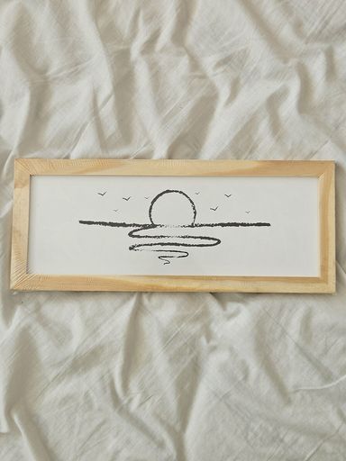 CUADRO LETTERING 10X30 Gaviotas