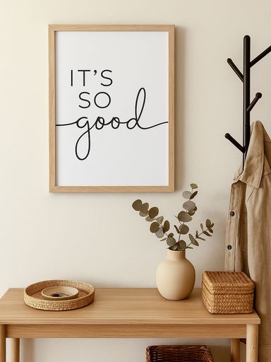 CUADRO MINIMALISTA 30X40 It's so Good